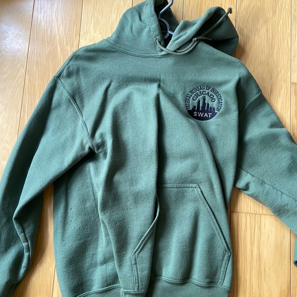 Chicago FBI SWAT Dark Freen Hoodie